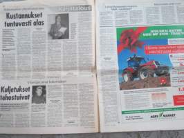 Koneviesti 1998 nr 24 - Mukavuudella on hintansa, Suursäkintyhjennin, haarukkatrukki, klapikone, paalipihti... - Monitoimilaite etukuormaimeen, Riskit kuriin, ym.