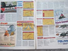 Koneviesti 1998 nr 24 - Mukavuudella on hintansa, Suursäkintyhjennin, haarukkatrukki, klapikone, paalipihti... - Monitoimilaite etukuormaimeen, Riskit kuriin, ym.