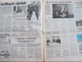 Koneviesti 1998 nr 24 - Mukavuudella on hintansa, Suursäkintyhjennin, haarukkatrukki, klapikone, paalipihti... - Monitoimilaite etukuormaimeen, Riskit kuriin, ym.