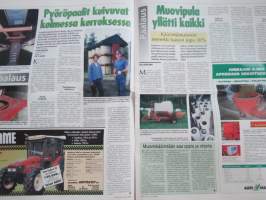 Koneviesti 1998 nr 18 -Kasvipeitevaatimuksesta kasvipeitesuunnitteluun,New Holland 544 -Tiukkoja paaleja,Tume Nordic 5606 ja automaattinen muokkaussyvyyden säilytys.