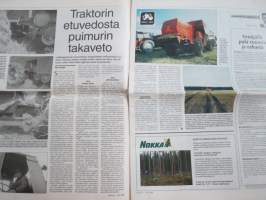 Koneviesti 1998 nr 17 - harvennukset sivuraiteela, Järeät JF:ät - Tehokoneita esikuivatun rehun korjuuseen, Traktorin etuvedosta puimurin takaveto, ym.