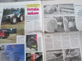 Koneviesti 1998 nr 17 - harvennukset sivuraiteela, Järeät JF:ät - Tehokoneita esikuivatun rehun korjuuseen, Traktorin etuvedosta puimurin takaveto, ym.