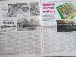 Koneviesti 1998 nr 17 - harvennukset sivuraiteela, Järeät JF:ät - Tehokoneita esikuivatun rehun korjuuseen, Traktorin etuvedosta puimurin takaveto, ym.