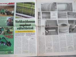 Koneviesti 1998 nr 17 - harvennukset sivuraiteela, Järeät JF:ät - Tehokoneita esikuivatun rehun korjuuseen, Traktorin etuvedosta puimurin takaveto, ym.