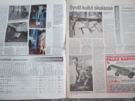 Koneviesti 1998 nr 14 - Sivutuote vai ongelmajäte?, Liikennetraktorin pykäläviidakko, Etukuormaimia verkoston voimin, Deutz-Fahr Matekolle, Matkalle Italiaan, ym.