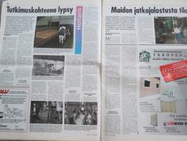 Koneviesti 1998 nr 13 - Joustavatko merkkiosien hinnat koskaan?, Fahrille jatkoaikaa - Leikkuu-puimurin peruskuormitus, Varaosia kolmasosahinnalla, Juko XJ200, ym.