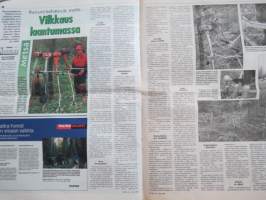 Koneviesti 1998 nr 13 - Joustavatko merkkiosien hinnat koskaan?, Fahrille jatkoaikaa - Leikkuu-puimurin peruskuormitus, Varaosia kolmasosahinnalla, Juko XJ200, ym.