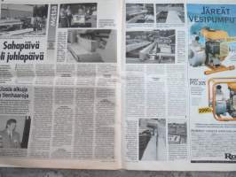 Koneviesti 1998 nr 13 - Joustavatko merkkiosien hinnat koskaan?, Fahrille jatkoaikaa - Leikkuu-puimurin peruskuormitus, Varaosia kolmasosahinnalla, Juko XJ200, ym.