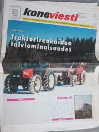 Koneviesti 1998 nr 9 - Renkaiden pitokyvyssä suuria eroja, Löytyykö pitoa?, Valtra ja Harkov - Yhteistyötä viritellään, Karhujen käsittelemä RKP, ym.ym.