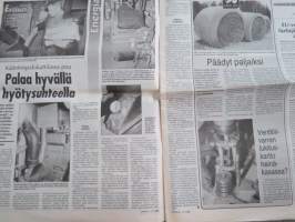 Koneviesti 1998 nr 8 - Lämpöyrittäjyys on mahdollisuus, Pienellä porukalla pitkää päivää, Puskuriksi ja kuivan viljan varastoksi, ym.