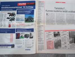 Koneviesti 1998 nr 5 - tahdotko?... Kunnes kuolema meidät erottaa, Tallinnan Agrotecilla vaisu avaus, Kevennettyä viljelyä, Ruiskuhuolto Keipe tekee Temposta, ym.