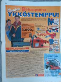 Koneviesti 1998 nr 3 - Ikäviä uutisia, Same palaa markkinoille - Toinen kerta toden sanoo, Krone Big Pack -suurkanttipaalain - tehopaalaaja, Casecorp, ym.