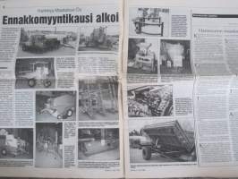 Koneviesti 1995 nr 21 - Kanta-asiakkuus ei kannata?, JF GX 2800 S- ja Krone AM 243 CV -nostolaitekiinnitteiset lautasniiittomurskaimet - Melkein hinattavan tehoisia