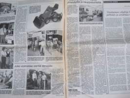Koneviesti 1995 nr 13 - Turhaa ujostelua, Kantri soi 69 000:lle - Lappeenranta kokosi väkeä odotetusti, Lappeenrannan maaseutunäyttely, Moottoroitu kottikärry, ym.
