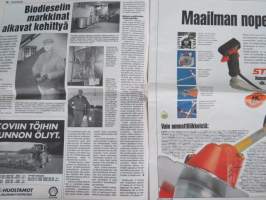 Koneviesti 1995 nr 8 - Aika vaarassa kulua hukkaan, Ruotsalaisen viljatilan selviytymisreseptit: Vanhaa kalustoa ja vaimot töissä tilan ulkopuolella, ym.