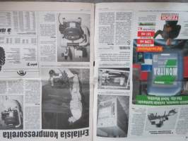 Koneviesti 1995 nr 7 - Mikä on oikea linja?, Miten se kuvio toimikaan..., Perävaunumiehen rengastuskat, Pumppuvaunusta puutavarakuormaimeen, ym.