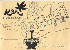 Kari Hvitträskissä  Pilapiirronäyttely 1972-73