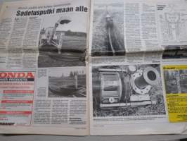 Koneviesti 1994 nr 9 - Onko sijaa maatalouskoneurakoinnille?, Kilpailukykyä maidontuotantoon, osa 2, Tehoa ja tarkkuutta Tanskassa, Tilinpäätösten tarkastelua, ym.