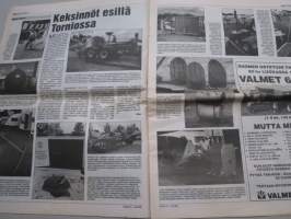 Koneviesti 1994 nr 14 -Massatuotanto vailla tulevaisuutta,Invalidi-Valmet,Helteinen säilörehupäivä,Kesän maaseutunäyttelyiden uutuudet,keksinnöt esillä Torniossa,ym.