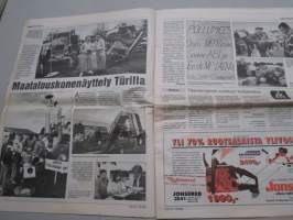 Koneviesti 1994 nr 14 -Massatuotanto vailla tulevaisuutta,Invalidi-Valmet,Helteinen säilörehupäivä,Kesän maaseutunäyttelyiden uutuudet,keksinnöt esillä Torniossa,ym.