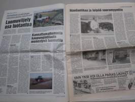 Koneviesti 1994 nr 19 - Toisilta oppimaan, Sampo-Rosenlew Oy - tavoite saavutettiin, K-maatalouden ennakkomyynti-kausi alkoi, Luomuviljely osa tuotantoa, ym.