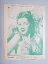 Cocktail 1946 nr 22 - Novell- och skämttidningen, Linda Darnell, Carole Landis, Joan Blondell, Olga San Juan