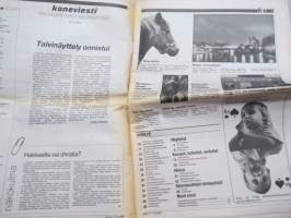 Koneviesti 1989 nr 6 - Talvinäyttely onnistui, Talvi-Farman karjatalous - Tietotekniikalla ja sähköllä korvataan ihmistyötä, Joustoa perävaunun aisaan, ym.