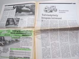 Koneviesti 1989 nr 6 - Talvinäyttely onnistui, Talvi-Farman karjatalous - Tietotekniikalla ja sähköllä korvataan ihmistyötä, Joustoa perävaunun aisaan, ym.