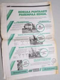 Koneviesti 1989 nr 6 - Talvinäyttely onnistui, Talvi-Farman karjatalous - Tietotekniikalla ja sähköllä korvataan ihmistyötä, Joustoa perävaunun aisaan, ym.