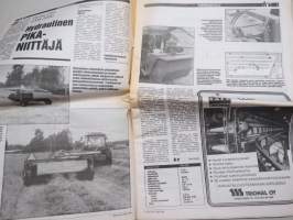 Koneviesti 1989 nr 10 - Hydro-Flex GMS 3200 - Hydraulinen pika-niittäjä, Pohjoismaiden traktorikauppa, Ahtoilman jäähdyttimellä lisää potkua turbodieseliin, ym.