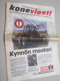 Koneviesti 1989 nr 12 - Konelautakunta sovittelijana, Steyr-Daimler-Puch AG - Aseita, autoja, traktoreita, Kärpäsille kyytiä, Vasikka-kasvatuksen uudet tuulet, ym.