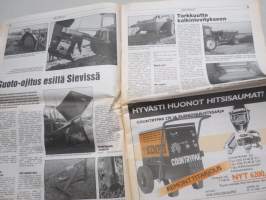 Koneviesti 1989 nr 17 - Aurattoman viljelyn tekniikka tutkimatta, Konekentän laidalta - Ei uusia painorajoituksia, Salojituspelloilla kaikki hyvn, ym.