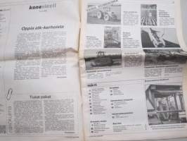 Koneviesti 1989 nr 17 - Aurattoman viljelyn tekniikka tutkimatta, Konekentän laidalta - Ei uusia painorajoituksia, Salojituspelloilla kaikki hyvn, ym.