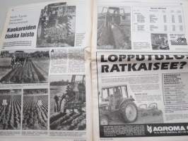 Koneviesti 1989 nr 17 - Aurattoman viljelyn tekniikka tutkimatta, Konekentän laidalta - Ei uusia painorajoituksia, Salojituspelloilla kaikki hyvn, ym.