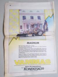Koneviesti 1989 nr 17 - Aurattoman viljelyn tekniikka tutkimatta, Konekentän laidalta - Ei uusia painorajoituksia, Salojituspelloilla kaikki hyvn, ym.