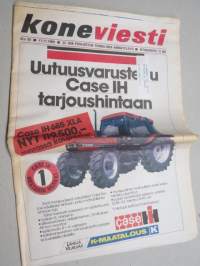 Koneviesti 1989 nr 20 - Tulevaisuuden haasteita, Kverneland Variomat EG - Viilun leveys vapaa, Konekentän laidalta - Vastaavatko toiset Dronningborgin halpamyyntiin?