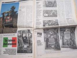 Koneviesti 1988 nr  5 - Kotieläinrakennusten tekniset kehitystarpeet, Same Explorer 80, Kolmen keskusliikkeen kevätkonepäivät, Valmet kannattavuuden puristuksessa,ym