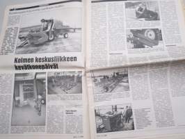 Koneviesti 1988 nr  5 - Kotieläinrakennusten tekniset kehitystarpeet, Same Explorer 80, Kolmen keskusliikkeen kevätkonepäivät, Valmet kannattavuuden puristuksessa,ym