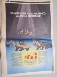 Koneviesti 1988 nr  5 - Kotieläinrakennusten tekniset kehitystarpeet, Same Explorer 80, Kolmen keskusliikkeen kevätkonepäivät, Valmet kannattavuuden puristuksessa,ym