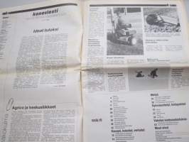Koneviesti 1988 nr 6 -Ideat tuloksi,SIMA 88 -Uutuus-kirjoa,Palkintojenjako Agrico-näyttelyssä -Ideakilpailuun tui 480 ehdotusta, Äkeen piikeistä ja vähän äkeistäkin.