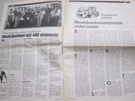 Koneviesti 1988 nr 6 -Ideat tuloksi,SIMA 88 -Uutuus-kirjoa,Palkintojenjako Agrico-näyttelyssä -Ideakilpailuun tui 480 ehdotusta, Äkeen piikeistä ja vähän äkeistäkin.