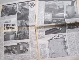 Koneviesti 1988 nr 7 - Määräsäätö-luonnon haaste tekniikalle, Agrico 88 - Suppeus vaivana, Mitä kotimaisuus-kampanja voi antaa?, Jome-monitoimi-perävaunu, ym.