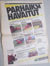 Koneviesti 1988 nr 9 - Korpivaellus päättyi,Traktori tarpeita vastaavaksi tehdasasenteisin varustein,Muistatko merkin Hanomag?, Hankkijan ja SOK:n sopimus ravistelee