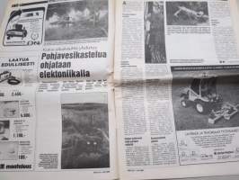Koneviesti 1988 nr 14 - Odotusten valinkauhassa, CAV EGDPA - Sähkö parantaa dieselmoottorin suorituskykyä, Konekentän laidalta - Tuumailua työnäytöksistä, ym.