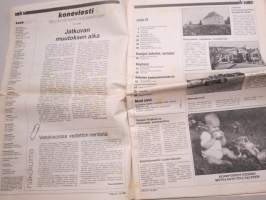 Koneviesti 1988 nr 15 - Jatkuvan muutoksen aika, Hankkija-Maatalous Oy:n Kone-edustusten ISOJAKO, Kemoran vetokisoissa - Usvaa putkeen!,Hankkijan uudet valinnat, ym.