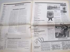Koneviesti 1988 nr 16 - Kestääkö betoni?, Auringon-kukkaa tavallisella puimurilla, Konehuolto yksityis-yrittäjien käsissä, Tuhkalle kyytiä, Viljelytekniikka, ym.