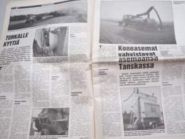 Koneviesti 1988 nr 16 - Kestääkö betoni?, Auringon-kukkaa tavallisella puimurilla, Konehuolto yksityis-yrittäjien käsissä, Tuhkalle kyytiä, Viljelytekniikka, ym.