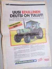 Koneviesti 1988 nr 16 - Kestääkö betoni?, Auringon-kukkaa tavallisella puimurilla, Konehuolto yksityis-yrittäjien käsissä, Tuhkalle kyytiä, Viljelytekniikka, ym.
