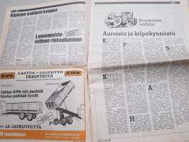 Koneviesti 1988 nr 17 - Ennakko-ostoilla etunsa, Fiatagri - Lisää nopeutta ja ketteryyttä, Käytetyn traktorin kauppa, auroista ja kilpakynnöistä, ym.
