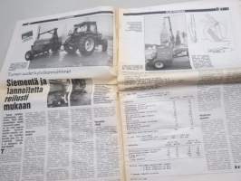 Koneviesti 1988 nr 21 - Tehokkuuden ehdoilla, Peltomestari jalostui höylä-äkeeksi, Tumen uudet kylvölannoittimet - Siementä ja lannoitetta reilusti mukaan, ym.